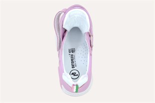 Kız Çocuk AyakkabıOrtopedia Çocuk Deri Ayakkabı 1430 - PEMBE - A.MAVİ